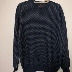 Black Brown Brand Embroidered Sweater. Size Large